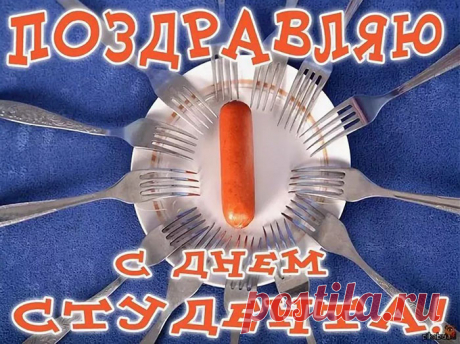 С днём студента поздравить спешу!
Быстро свое поздравление завершу.
Хороших успехов в учебе тебе,
Пусть эти знания пригодятся в судьбе.