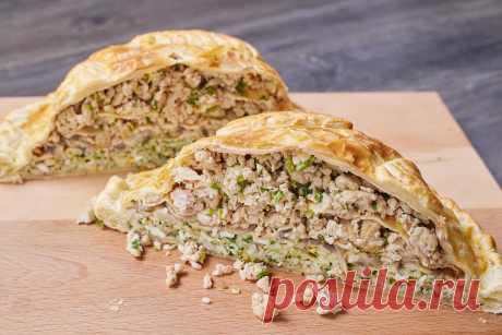 Рецепт пасхального курника с индейкой и блинами | Шоу «Просто кухня»