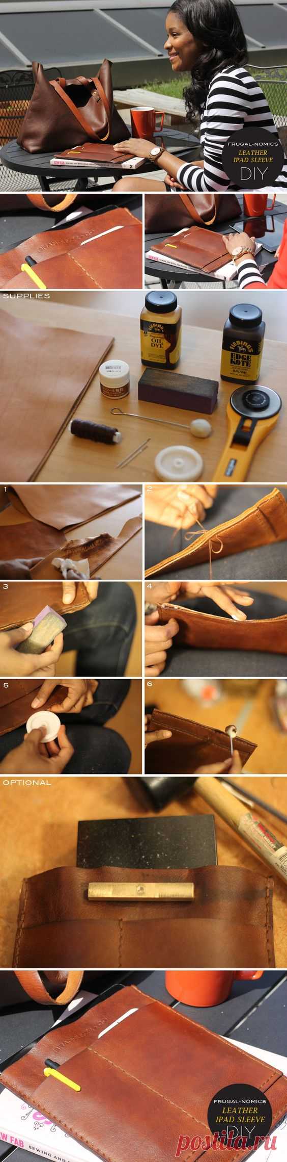 Кожаный карман для гаджетов diy Модная одежда и дизайн интерьера своими руками