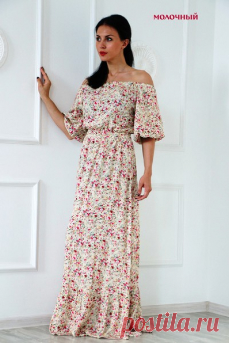 Выкройка летнего платья с открытыми плечами (Шитье и крой) – Журнал Вдохновение Рукодельницы