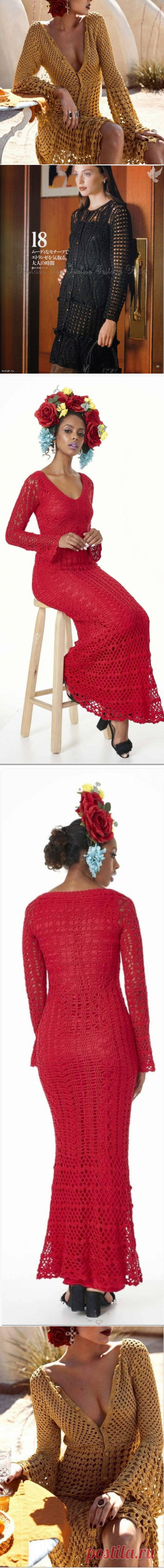 Подборка вязаных платьев крючком к лету. | Asha. Вязание и дизайн.🌶 | Яндекс Дзен