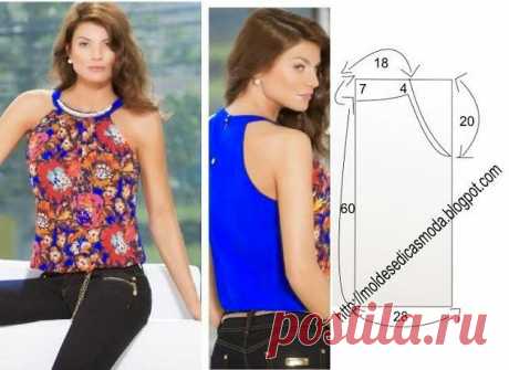 BLUSA FÁCIL DE FAZER-48 - Moldes Moda por Medida