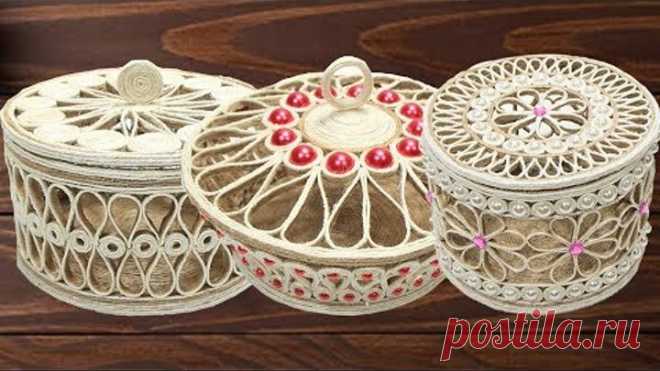 5 Beautiful Jute jewellery storage box for girls