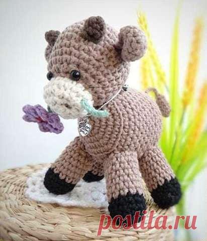 Бычок амигуруми схема крючком | Hi Amigurumi