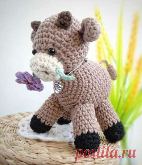 Бычок амигуруми схема крючком | Hi Amigurumi