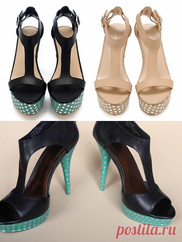 Делаем подошву в горошек (мастер - класс) / Обувь / Модный сайт о стильной переделке одежды и интерьера