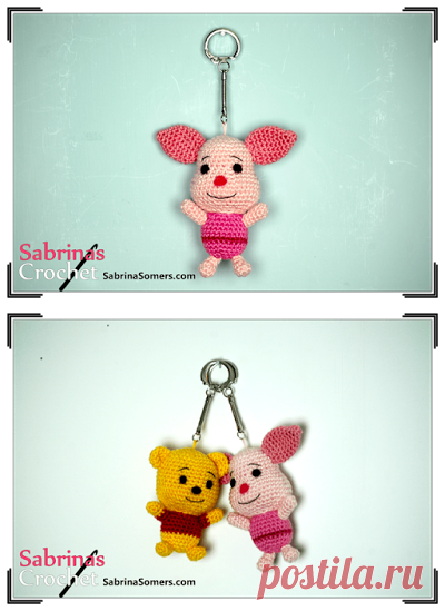 Пятачок крючком из Винни Пуха | AmiguRoom