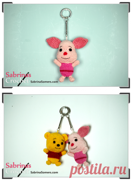 Пятачок крючком из Винни Пуха | AmiguRoom