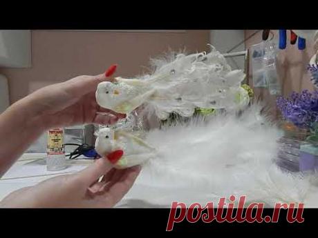 ♥♥ новогодний декор , перья и реанимация птиц ♥♥