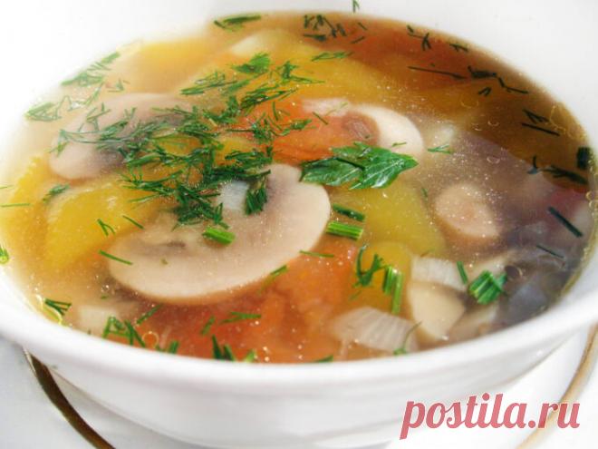 Суп-пюре картофельный с грибами - на vse-o-ede-online.ru