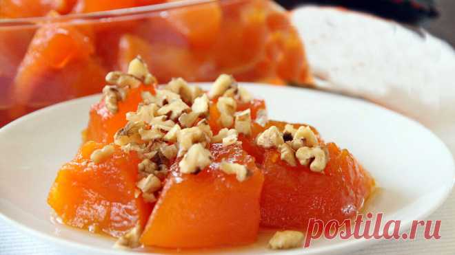 Турецкий десерт из тыквы с грецкими орехами. Нереально вкусно | Тарелка.ru | Яндекс Дзен