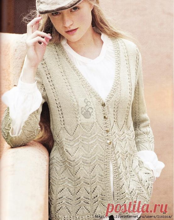 Жакет спицами