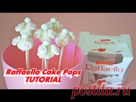 how to make EASTER BUNNY RAFFAELLO CAKE POPS FONDANT - tutorial lecca lecca coniglietto