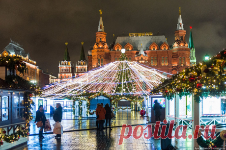 Москва. Новогодняя иллюминация.