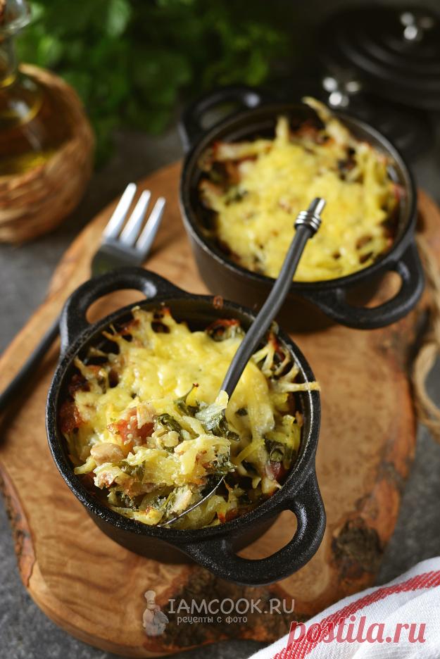 Картофельная бабка в горшочках — рецепт с фото пошагово