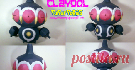 CLAYDOL  344 / CLAYDOL - Pokémon Papercraft  Name:  Claydol  Type:  Ground/Psychic  Species:  Clay Doll Pokémon  Height:  1.5 m (4′11″)  Weight:  10...