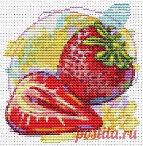 Kitchen Series: Fresh Strawberries Mini by TheArtofCrossStitch