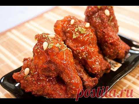 Куриные крылышки в остром соусе