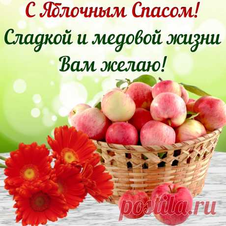 Летние краски опять удивляют,
С Яблочным Спасом, друзья, поздравляю!
Мира, улыбок, здоровья, добра,
Покоя в душе и на сердце тепла.