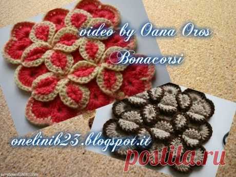 crochet origami motif