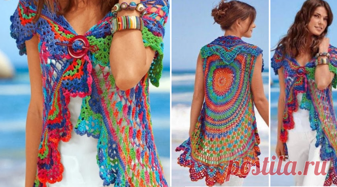 Round Crochet Jacket - With Patterns | Crochet Patterns and Tutorials