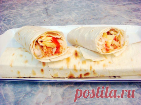 Домашний Чикен роллы из лаваша с курицей рецепт с фото пошагово - 1000.menu
