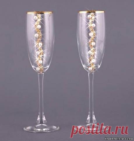 Бокалы на свадьбу 1 000 руб - Бокалы на свадьбу - Свадебные бокалы - Фотоальбом - Свадебные аксессуары