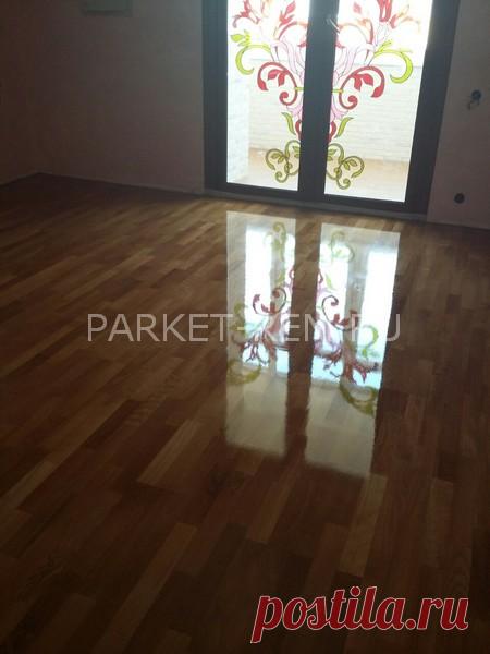 Еврошлифовка и колеровка паркета