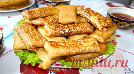 ЗАВАРНЫЕ  БЛИНЧИКИ  С  НАЧИНКОЙ  ИЗ  ПЕЧЕНИ !!!
