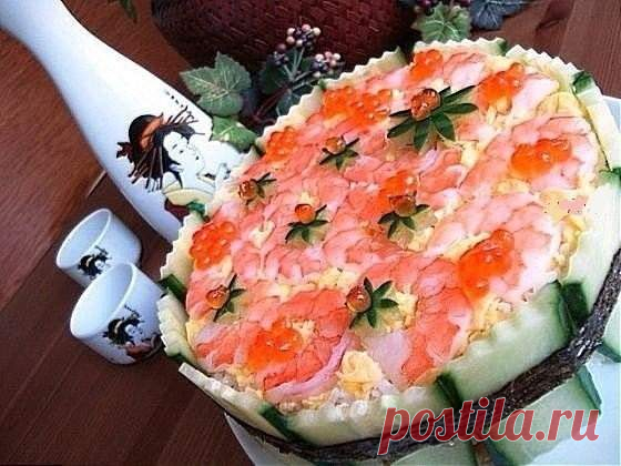Подборка лучших рецептов салатов-тортов, которые всегда украсят Ваш праздничный стол - Простые рецепты Овкусе.ру