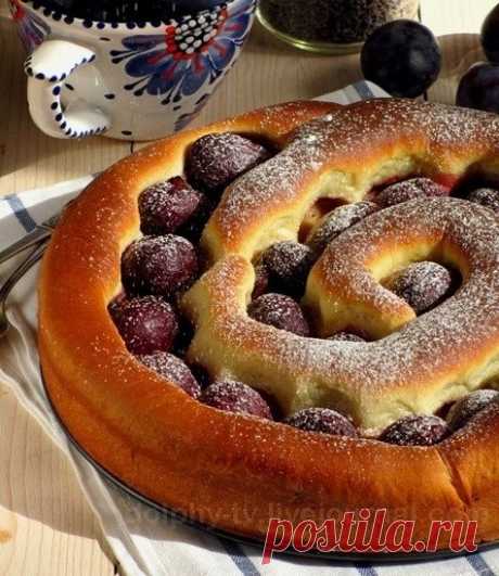 БОЛЬШАЯ УЛИТКА С МАКОМ И СЛИВАМИ