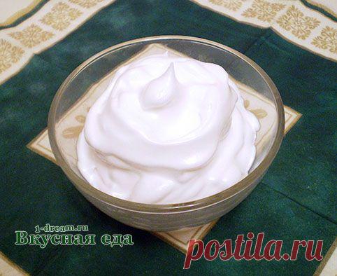 Заварной белковый крем рецепт - Вкусная еда