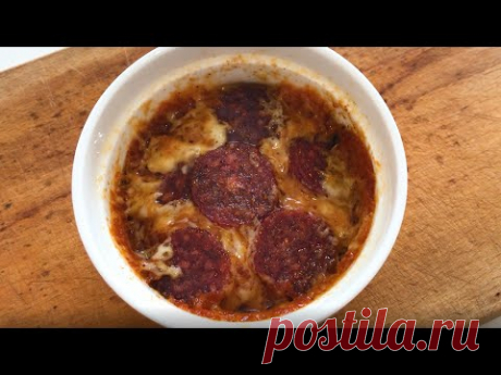 Мини пицца на завтрак | Пицца в кружке за 5 минут рецепт