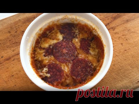 Мини пицца на завтрак | Пицца в кружке за 5 минут рецепт