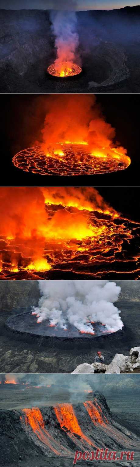 Лавовое озеро вулкана Ньирагонго | НАУКА И ЖИЗНЬ
