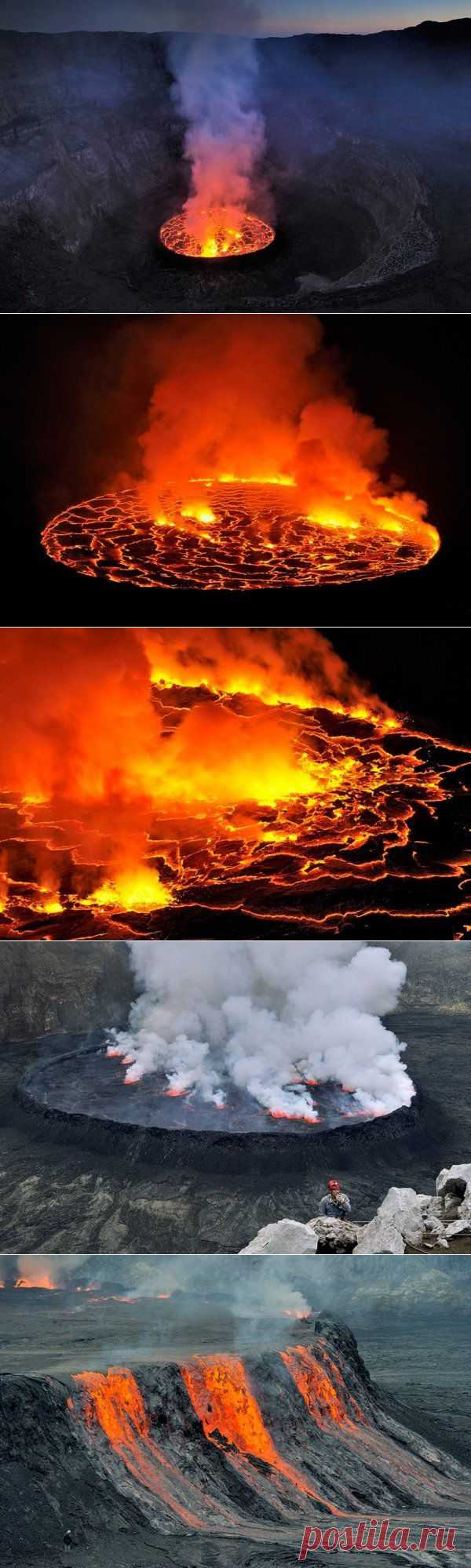 Лавовое озеро вулкана Ньирагонго | НАУКА И ЖИЗНЬ
