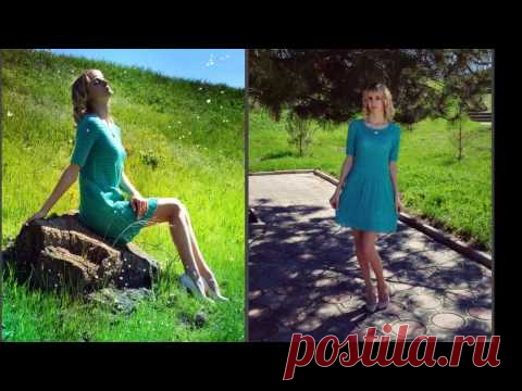 Платье "Вкус мяты" крючком подробный МК - Вязание - Страна Мам