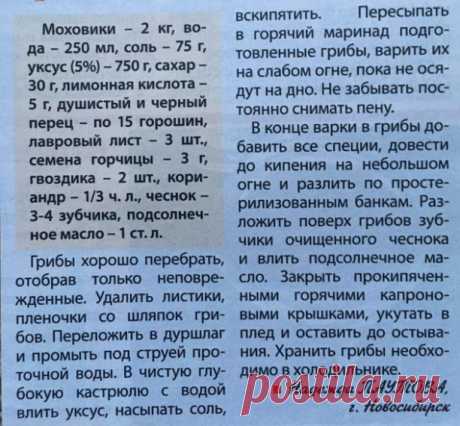 ЗАГОТОВКИ НА ЗИМУ.
  Ароматные моховики.