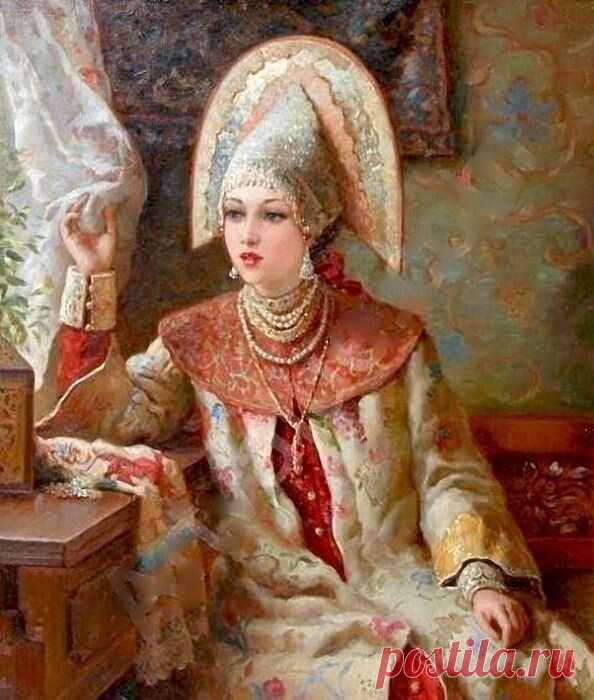 Краса ненаглядная. Русские красавицы на картинах  художника 
Владислава Нагорнова.
_____