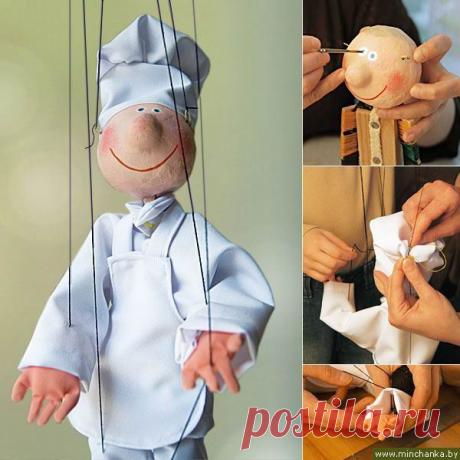 Кукла-марионетка Поваренок. Мастер-класс