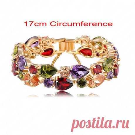 Браслеты и браслеты 2015 новинка красочные ааа циркон браслет 18 К золото / розовое золото плиты женщины браслет мода ювелирные изделия CBR0004, принадлежащий категории Цепи и браслеты и относящийся к Ювелирные изделия на сайте AliExpress.com | Alibaba Group