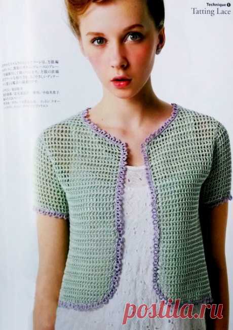 жакетка (крючок фриволите)