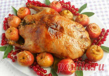5 простых и вкусных рецептов утки с яблоками запеченной в духовке