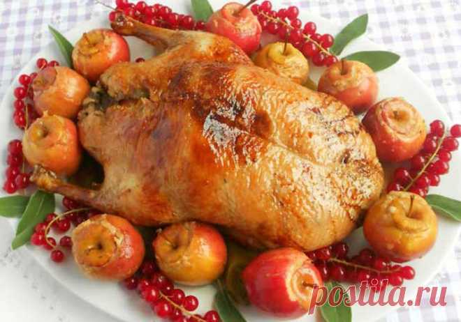 5 простых и вкусных рецептов утки с яблоками запеченной в духовке