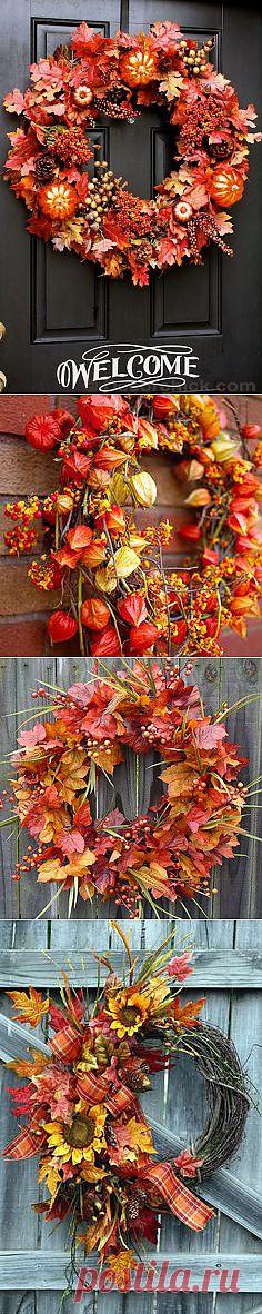 Как сделать легкий венок для вашей входной двери ... |