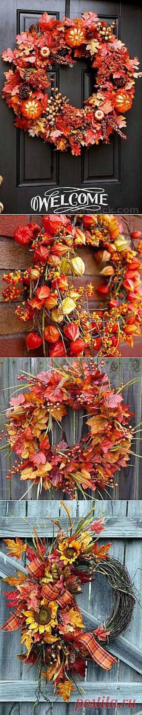 Как сделать легкий венок для вашей входной двери ... |