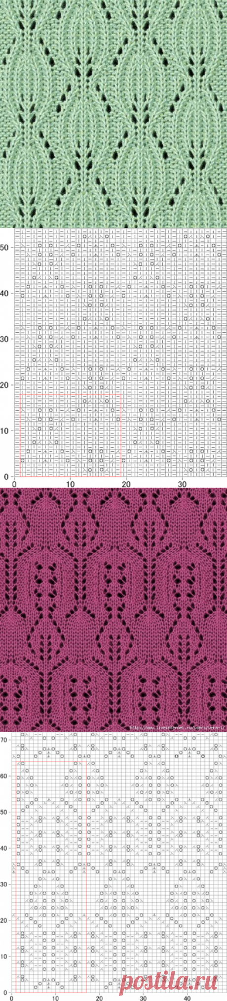 ПРОСТЫЕ УЗОРЫ СПИЦАМИ. КРАСИВАЯ ПОДБОРКА.
