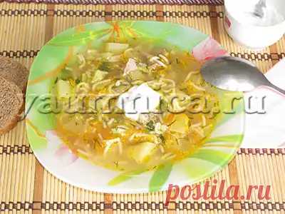 Рецепт мясного супа с вермишелью