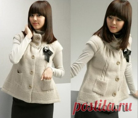 Вязание спицами жакета » Ниткой - вязаные вещи для вашего дома, вязание крючком, вязание спицами, схемы вязания