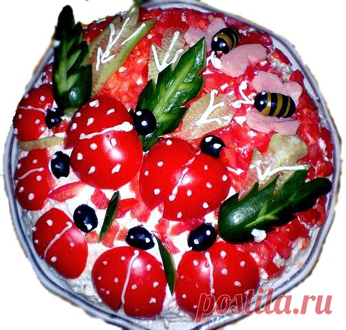 УКРАШЕНИЕ БЛЮД-03. УКРАШЕНИЕ САЛАТОВ и ВИНЕГРЕТОВ - пошаговые фото, рецепты
